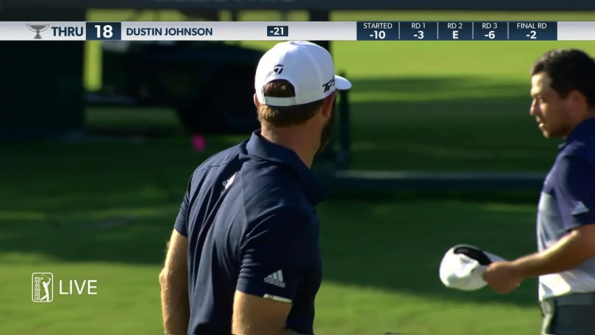 Dustin Johnson gets up-and-down for winning birdie at TOUR Championship
