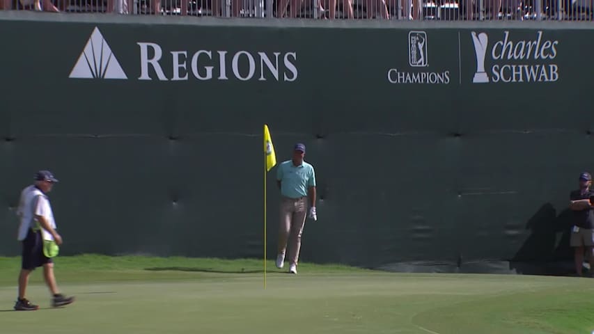Stewart Cink makes eagle on No. 18 at Regions Tradition