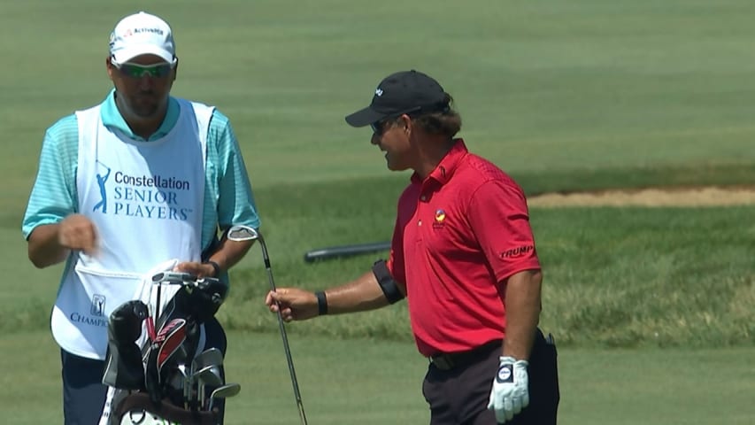 Scott McCarron's near eagle on No. 13 at Constellation SENIOR PLAYERS