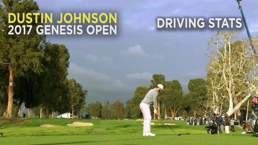 By the Numbers: Dustin Johnson's power off the tee at the Genesis Open