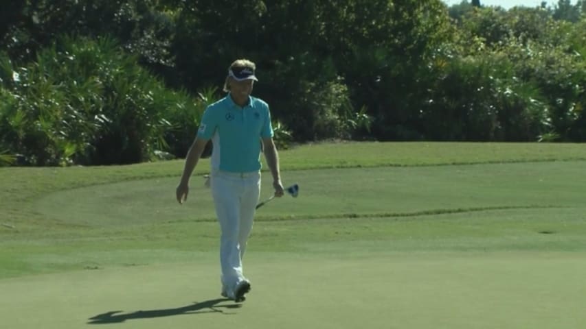 Bernhard Langer's enormous eagle putt at PNC Father/Son