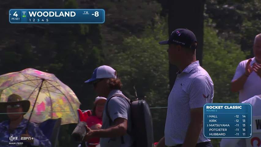 Gary Woodland makes birdie on No. 4 at Rocket Classic
