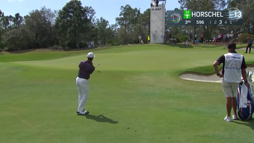 Billy Horschel gets up-and-down for birdie at WGC-Workday