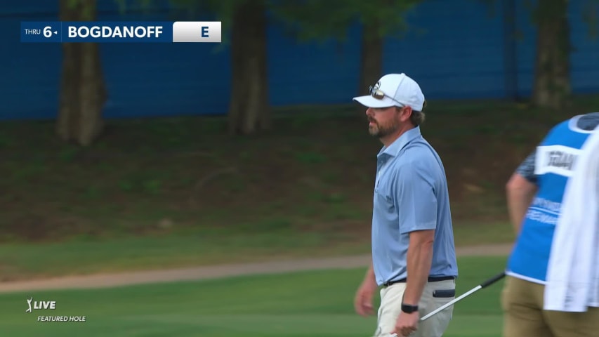 Steve Bogdanoff makes birdie on No. 15 at Wyndham