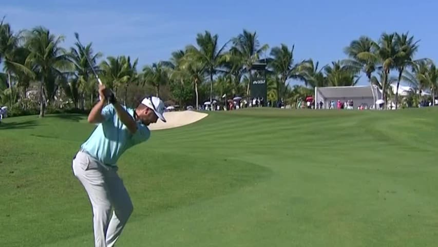 Chris Stroud’s approach yields birdie putt at Corales Puntacana