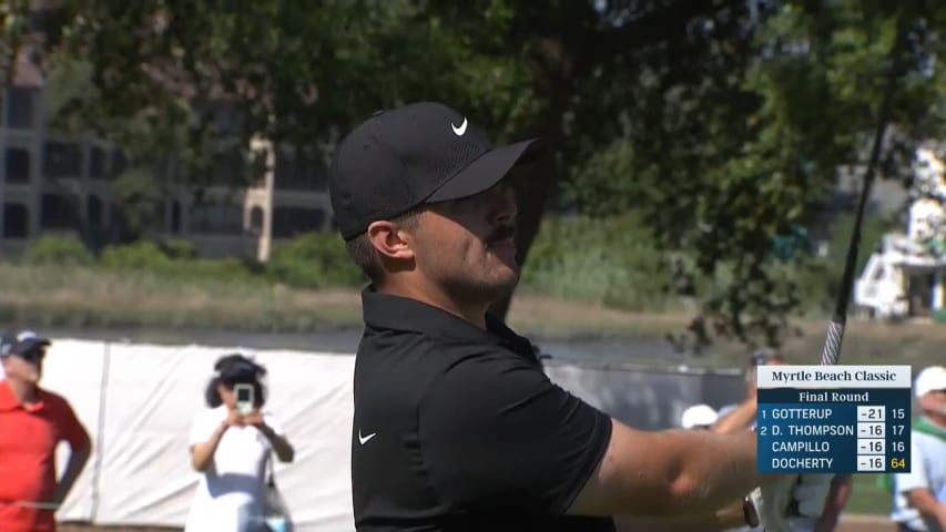 Chris Gotterup sticks approach to set up birdie at Myrtle Beach