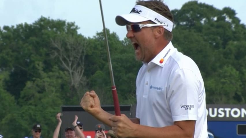 Ian Poulter's playoff-winning putt at Houston Open