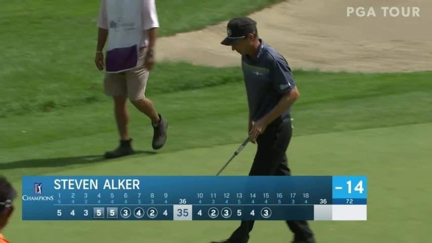 Steven Alker makes short birdie putt at Ally Challenge