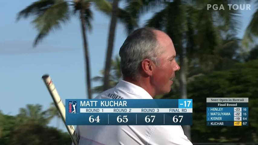 Matt Kuchar makes short birdie putt at Sony Open