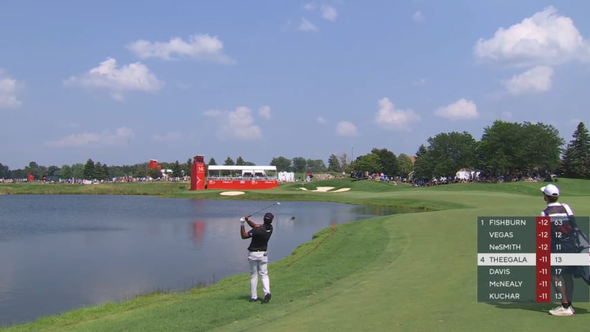 Sahith Theegala's flag seeking approach leads to birdie at 3M Open