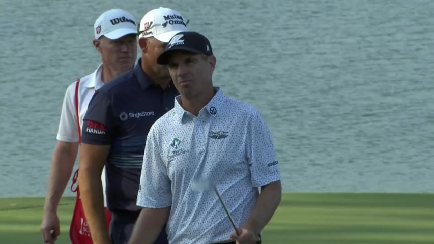 Steven Alker swings in right-to-left birdie putt at Simmons Bank