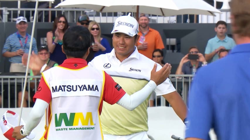 Hideki Matsuyama wins in sudden death at Waste Management