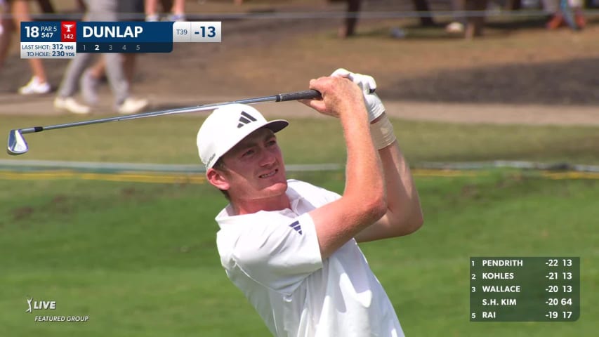 Nick Dunlap finds the green in two to set up birdie at THE CJ CUP