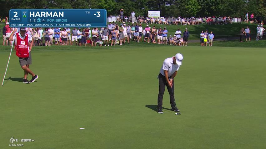 Brian Harman makes birdie on No. 2 at Travelers