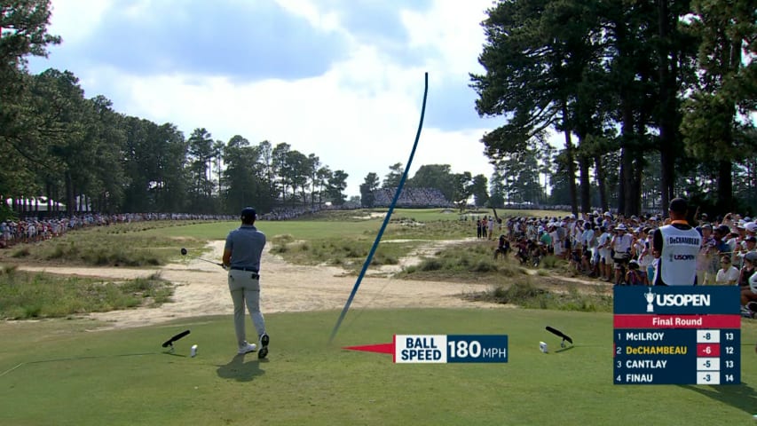 Bryson DeChambeau drives par-4 green to set up birdie at the U.S. Open