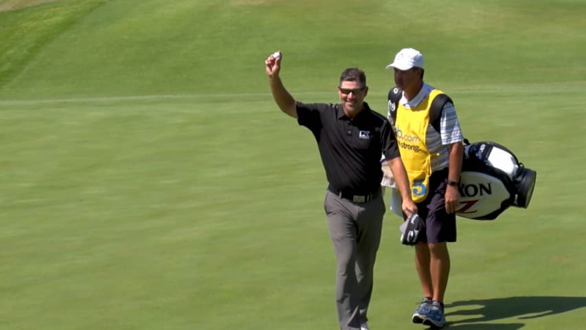 Michael Arnaud's hole-in-one on No. 4 at Price Cutter