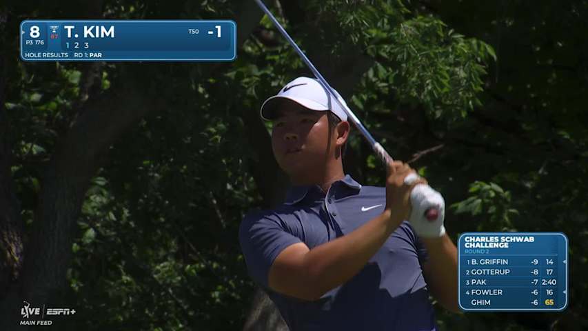 Tom Kim nearly aces No. 8 at Charles Schwab