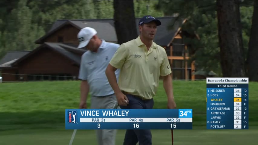 Vince Whaley's nice approach yields birdie at Barracuda