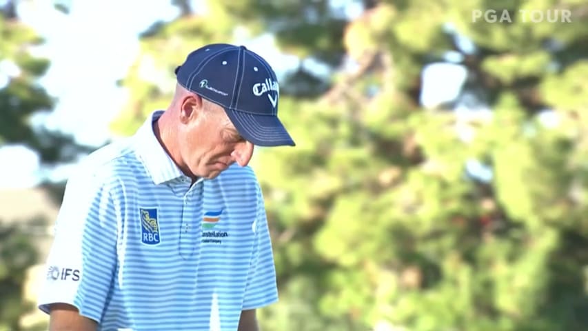 Jim Furyk makes birdie on No. 17 at Schwab Cup Championship