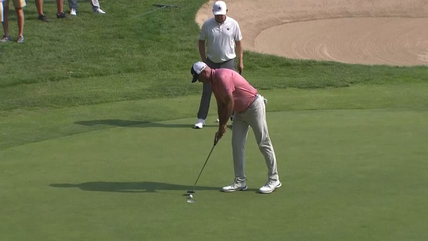 Stewart Cink converts tap-in birdie at Ally Challenge