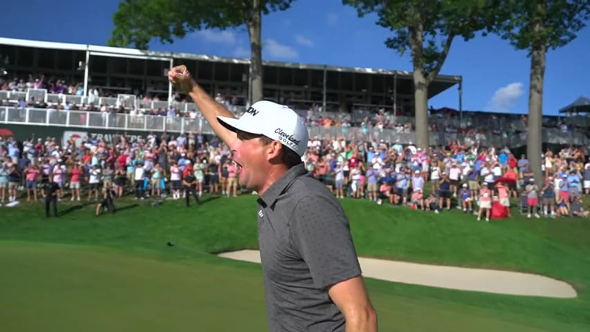 Keegan Bradley wins Travelers and climbs FedExCup standings