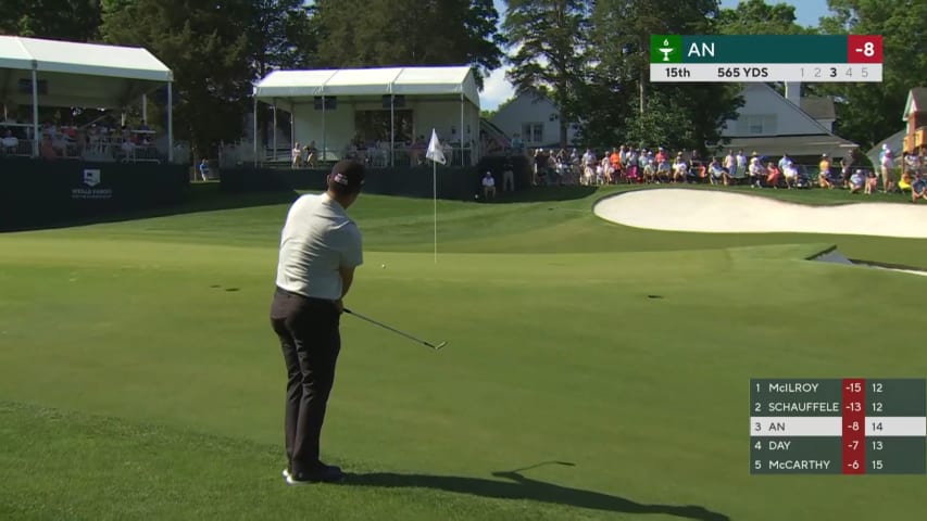 Byeong Hun An gets up-and-down for birdie at Wells Fargo