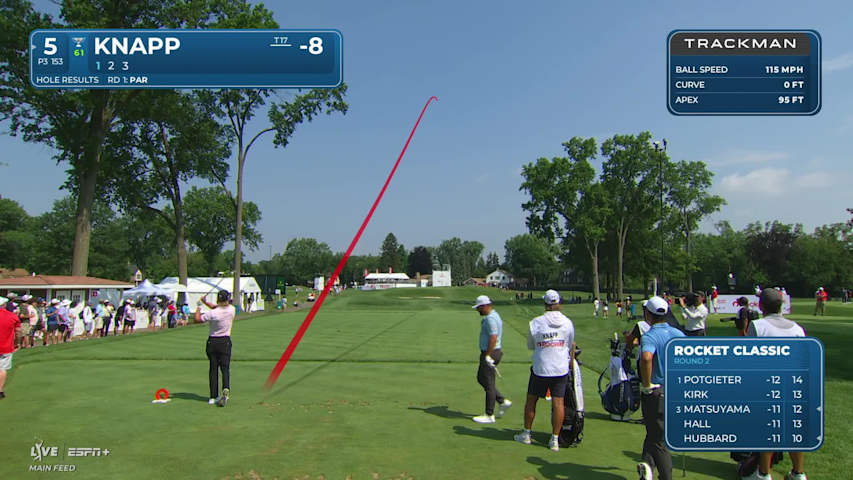 Jake Knapp makes birdie on No. 5 at Rocket Classic