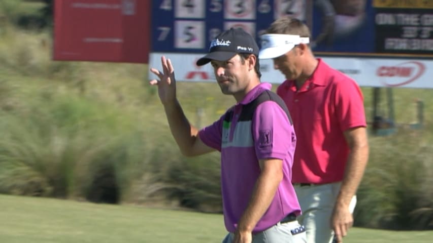 Robert Streb drains 33-foot birdie on 71st hole at McGladrey