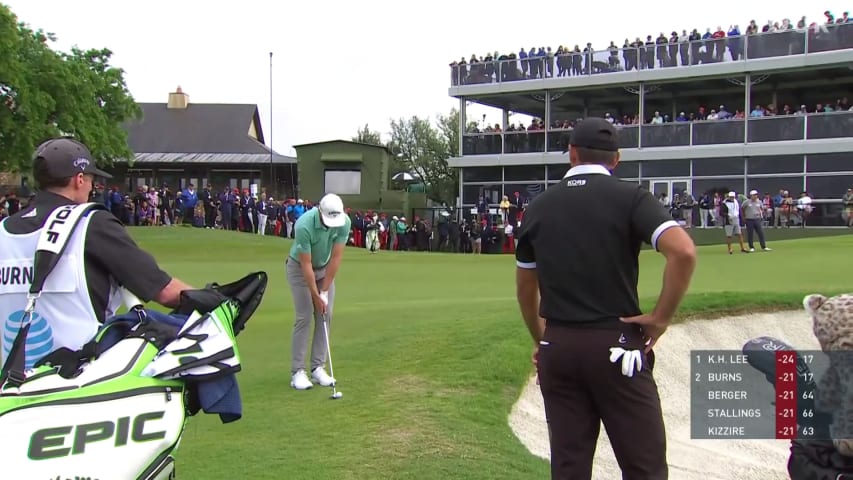 Sam Burns makes up-and-down birdie to finish runner-up at AT&T Byron Nelson