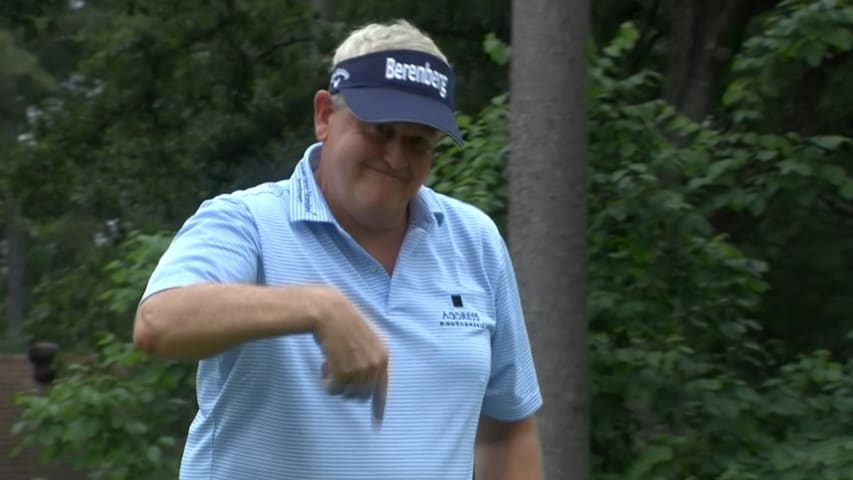 Colin Montgomerie's slow-paced birdie putt at Insperity