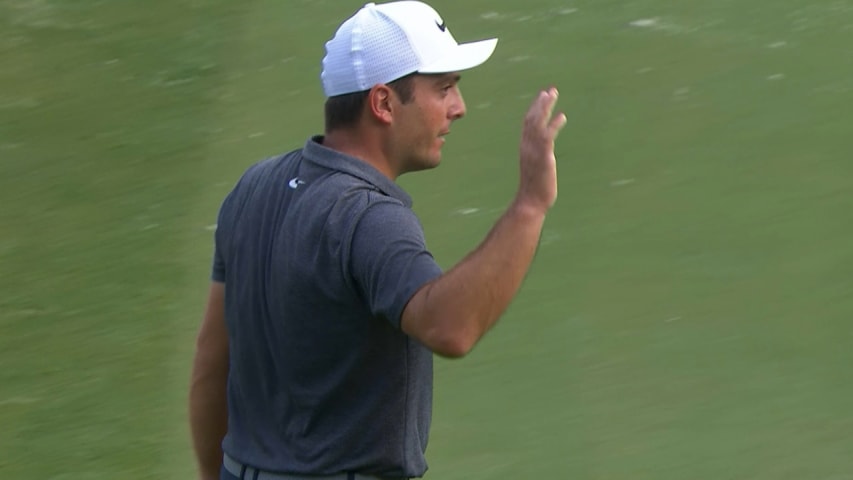 Francesco Molinari's brilliant putt for birdie at PGA Championship