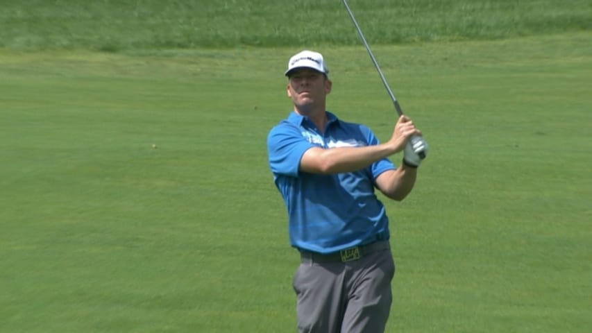 Justin Hicks’ beautiful shot earns birdie on No. 18 at RBC Canadian