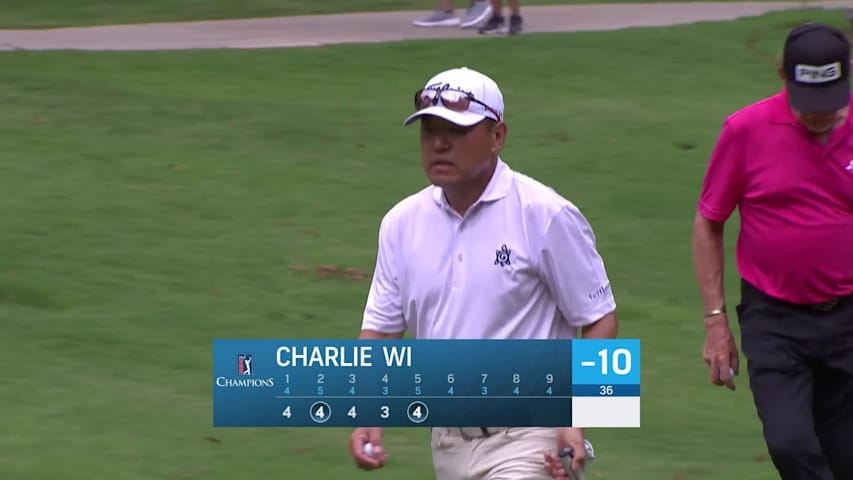 Charlie Wi makes birdie on No. 5 at Regions Tradition