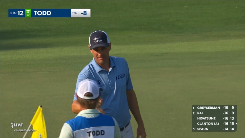 Brendon Todd sends tee shot to within 5 feet at Wyndham