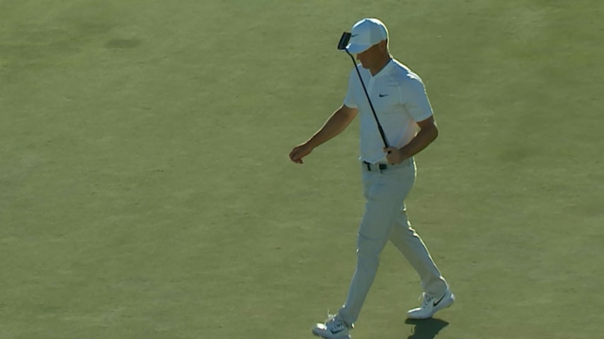 Alex Noren's beautiful birdie roll from 35 feet at Honda