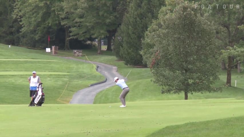 Michael Johnson reels it back for kick-in birdie at Price Cutter