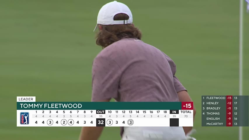 Tommy Fleetwood cashes in eagle with Texas wedge to expand lead at Travelers