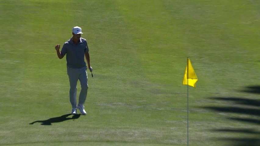 Keith Mitchell's eagle chip-in is the Shot of the Day