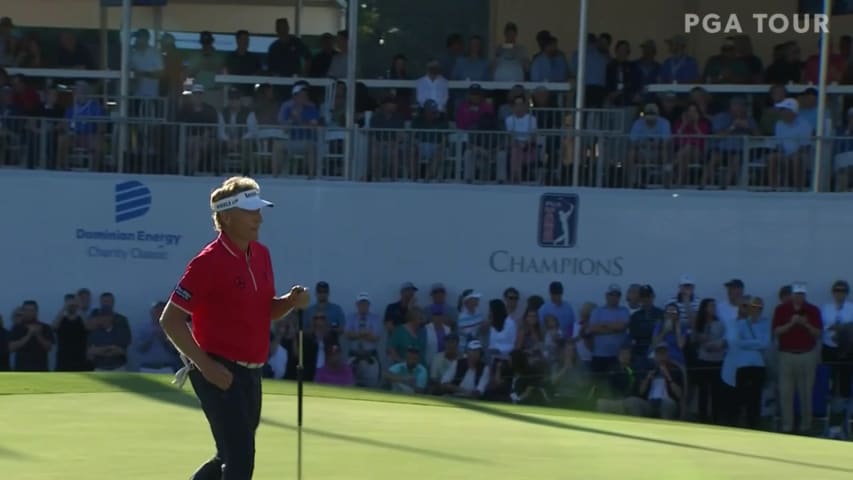 Bernhard Langer's closing birdie to force playoff at Dominion Energy
