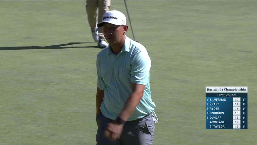 Rico Hoey chips in for birdie at Barracuda