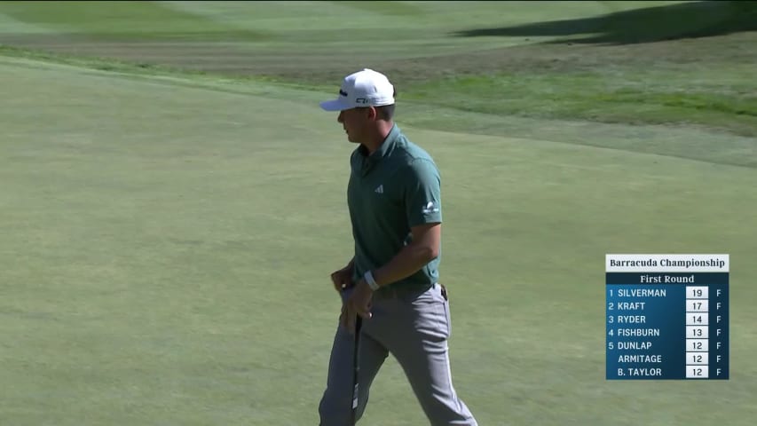 Michael Thorbjornsen nearly spins in wedge for eagle at Barracuda