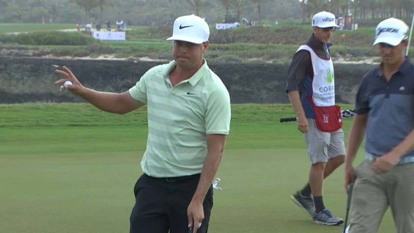 Keith Mitchell's approach yields birdie putt at Corales Puntacana 