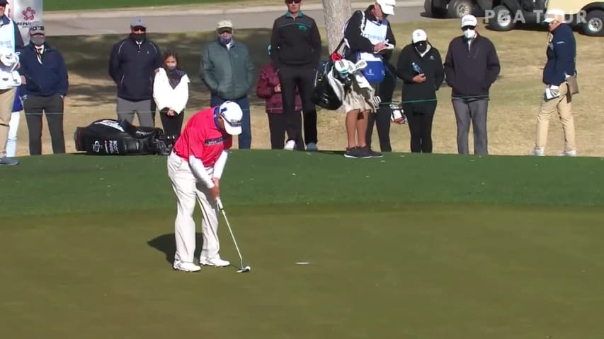 Scott Parel taps in for birdie at Cologuard Classic