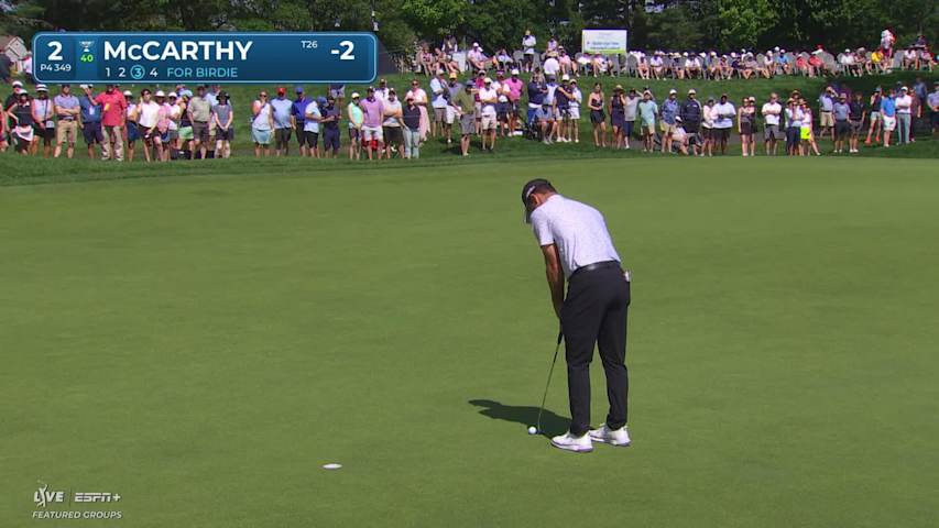 Denny McCarthy makes birdie on No. 2 at Travelers