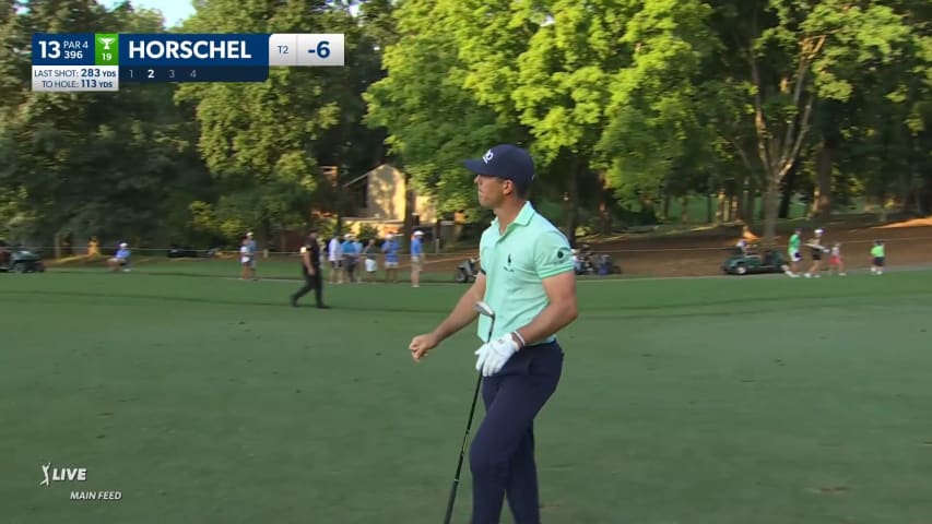 Billy Horschel nearly has another hole out for fairway at Wyndham