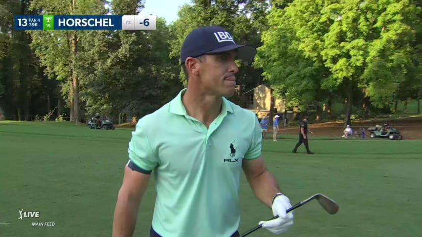 Billy Horschel makes birdie on No. 13 at Wyndham