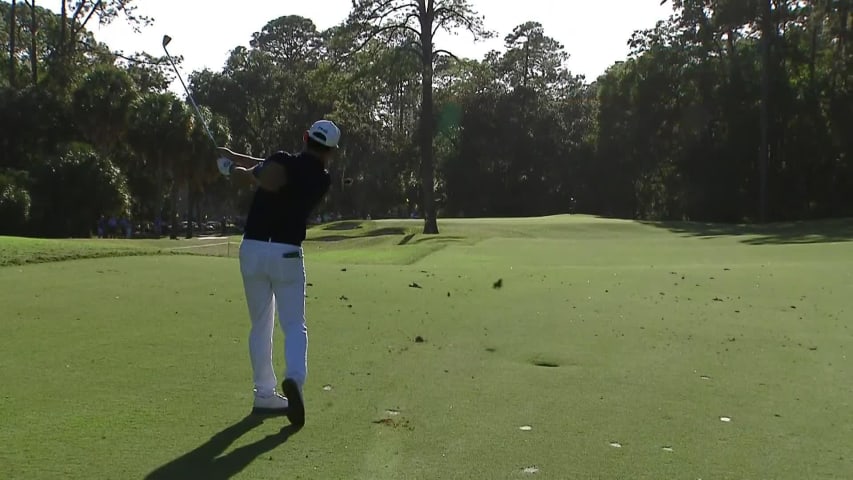 Chan Kim dials in approach to set up birdie at Korn Ferry Tour Qualifying