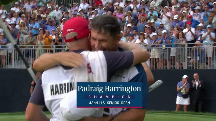 Padraig Harrington seals first Champions victory at the U.S. Senior Open