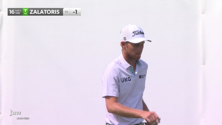 Will Zalatoris makes birdie on No. 16 at FedEx St. Jude