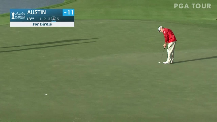 Woody Austin birdies No. 18 in Round 3 at Schwab Cup Championship